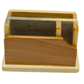 Wooden Desk Pen Holder Compartment Set of 50